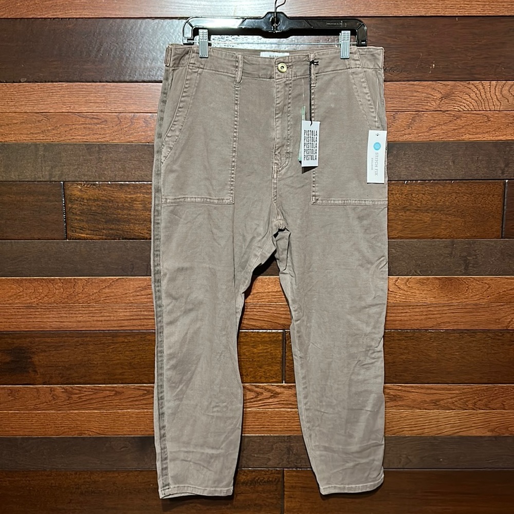 NWT Pistola Flat Front Khaki Denim Jeans